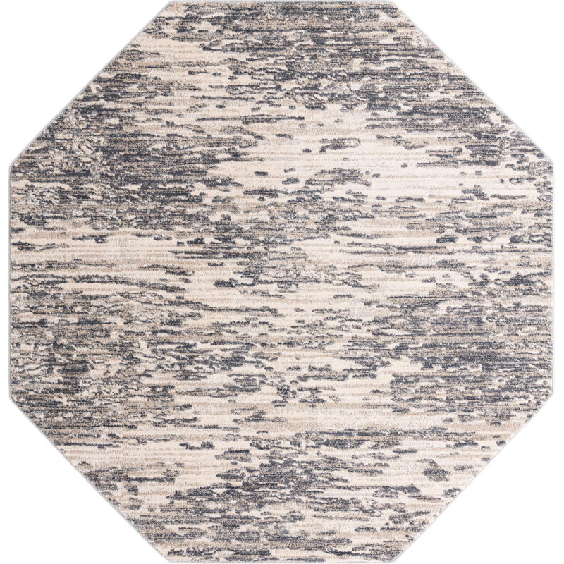 Abstract Indoor Rug, Octagon 7'