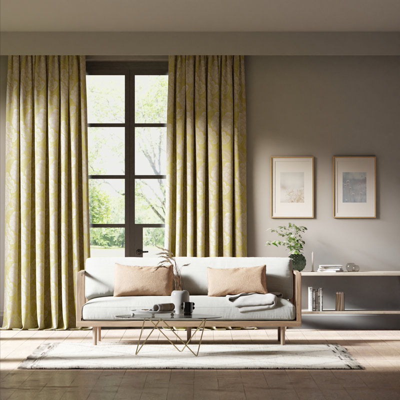 Flourish Fabric, Yellow