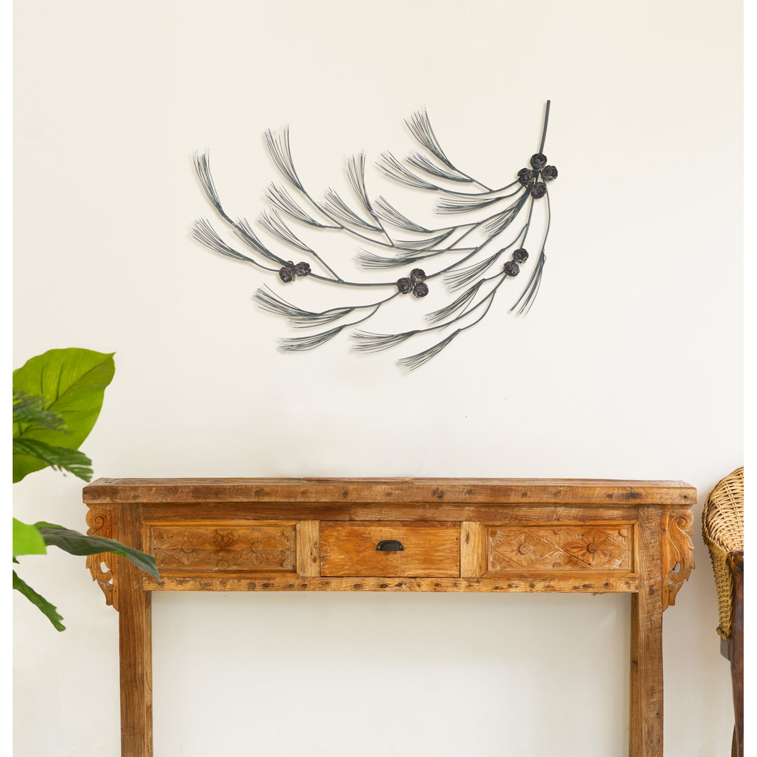 Handmade Rustic Landscape & Nature Wall Decor on Metal Millwood Pines