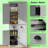 Cabinet 72.5" Freestanding Food Pantry Kitchen Cabinet