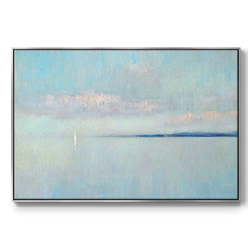 " Sunrise Haze ", Silver Framed, 25" H x 37" W x 2" D