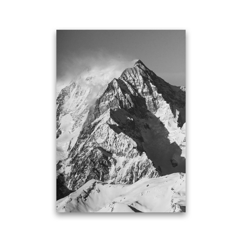 Mont Blanc Moutain by Victoria Frost - Print, 30cm H x 21cm W x 1cm D, Unframed