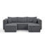 Canapé modulaire Boneless de conception modulaire compacte et peu encombrante-205696010