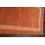 Tapis orange noué à la main de conception unique 2 pi 8 po x 9 pi 3 po