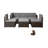 Sighmund 5 - Person Patio Conversation Set with Cushions-571977787-571977780