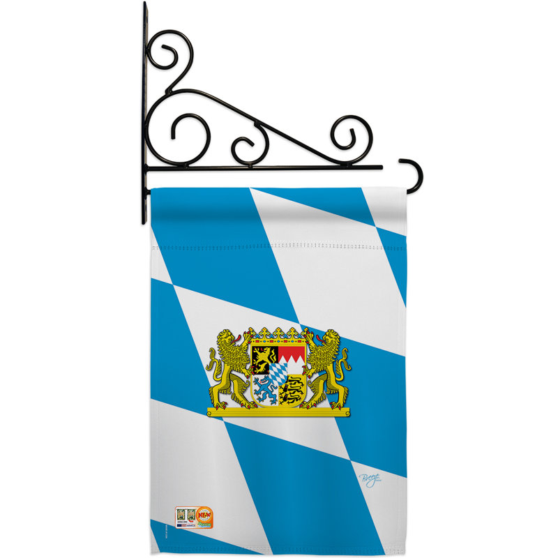 Double Sided 18.5'' H x 13'' W Polyester Flag Set