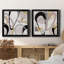 «Rumble Golden I», ensemble de 2 impressions sur toile encadrées-1990074159-1990074149