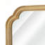 Miroir de coin décoratif en bois naturel couleur bois massif, parfait pour rehausser l'esthétique et la fonctionnalité-132004651-132004649