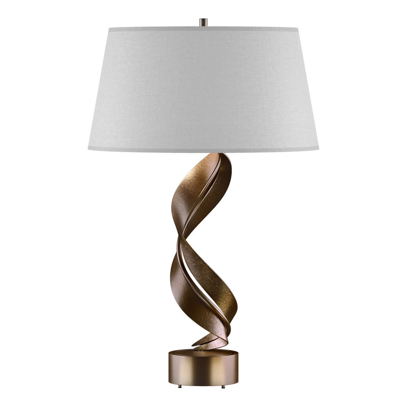 Folio 25.1" Table Lamp, Flax, Bronze