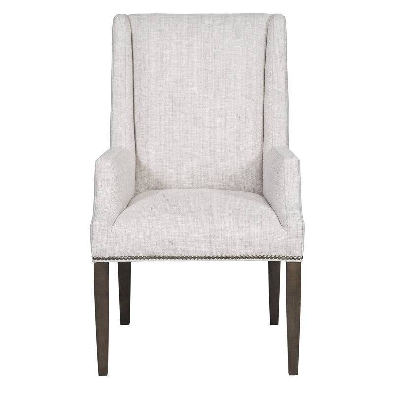Everhart Dining Arm Chair, Crypton Nadia Eclipse, Dove Gray