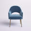 Fauteuil large en velours de 27 po Maison-448198053