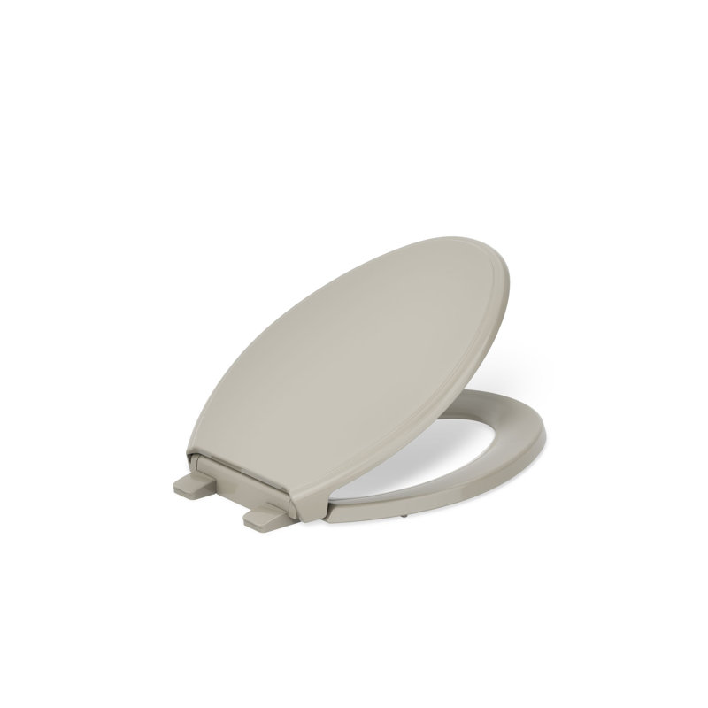 Glenbury Elongated Toilet Seat, Sandbar, Ready Latch