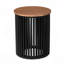 Table d'appoint en bois massif ACACIA, naturel et coloré