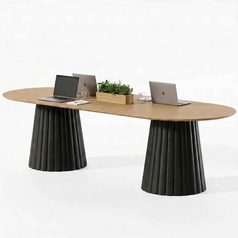 Table de réunion Cady, Natural