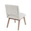 2 chaises de salle à manger - Assise et dossier rembourrés Capacité maximale de 300 lb en bois de pacanier gris 4,75 po