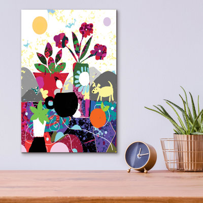 «Mountain Morning» par Holly McGee, art mural en verre acrylique
