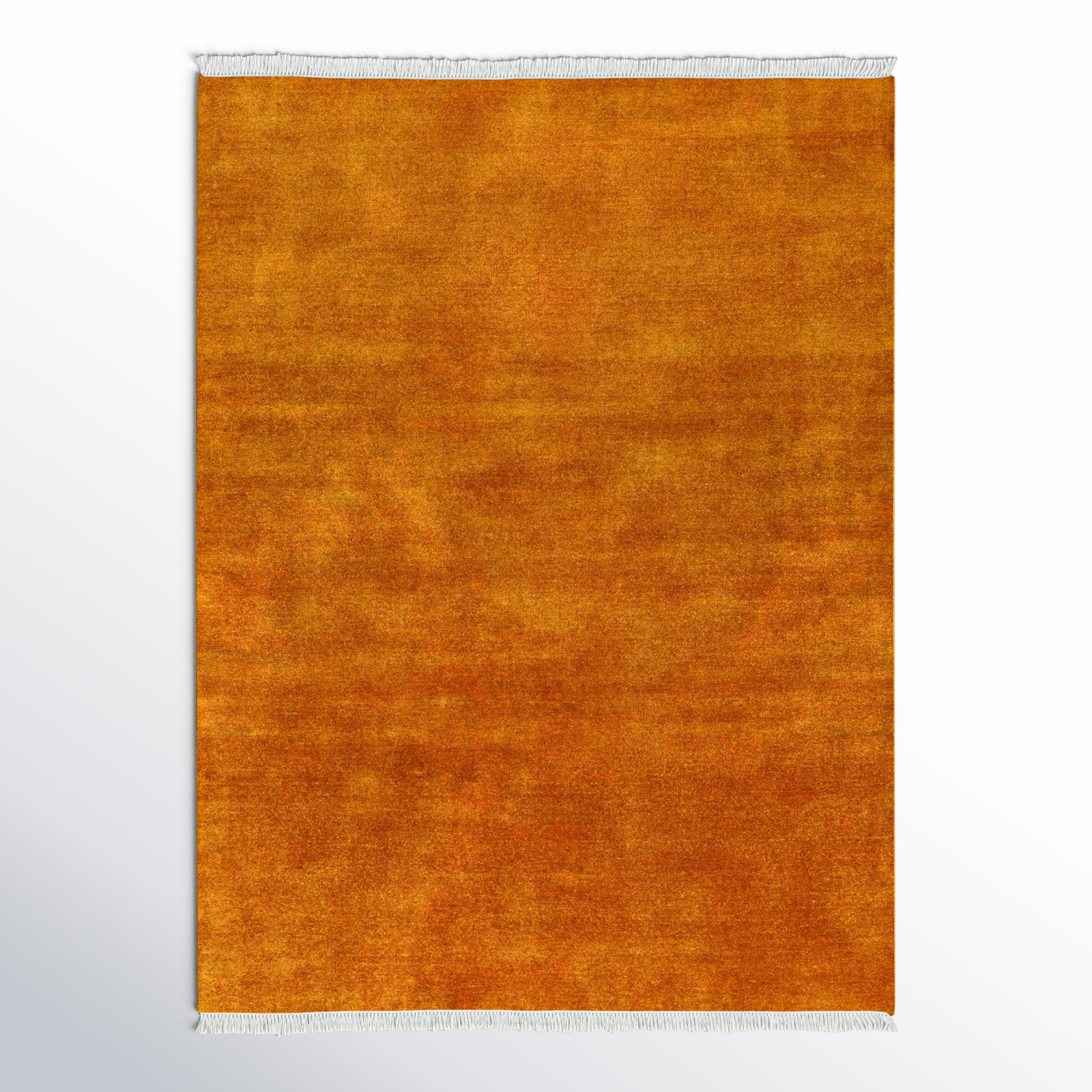 Clio Handmade Wool Burnt Orange Rug, Rectangle 10' x 14'