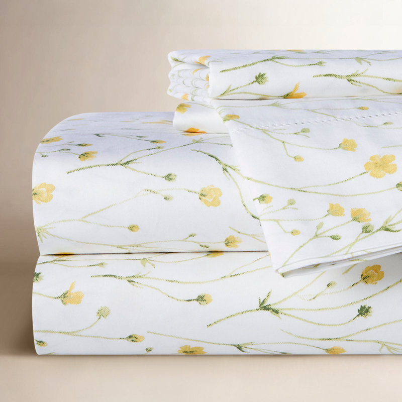 Ensemble de draps 100% satin de coton 400 fils Avoca, Ensemble de draps pour très grand lit californien