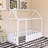 Wood Bed House Bed Frame With Fence-207616653-207616654