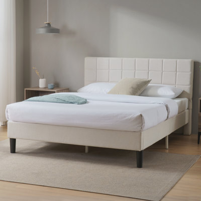Lit plateforme tapissier Suhavi