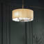 Katrina 3 - Light Matt Nickel Drum Pendant