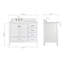 Meuble-lavabo simple 42,25 po avec plateau -1499316737