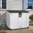 Edrosie 4.15 Ft. W x 2.4 Ft. D Resin Horizontal Storage Shed