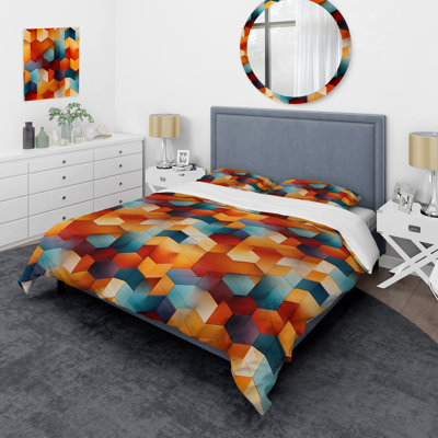Chromatic Tiles I - Geometric Duvet Cover Set