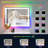 RGB Backlit & LED Frontlit Bathroom Vanity Mirror with Memory Function, 3 Color Temperatures, Dimmable Light & Anti-fog Tempered Glass & ETL-614374631-631544629