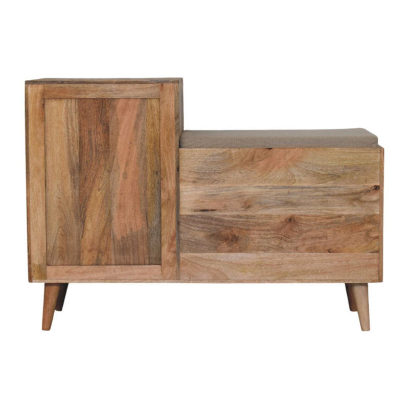 Larissa 2 Slot Oak-ish Bench Unit