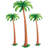 Jointed Palm Trees - 2-4' & 1-6' - Pack of 12