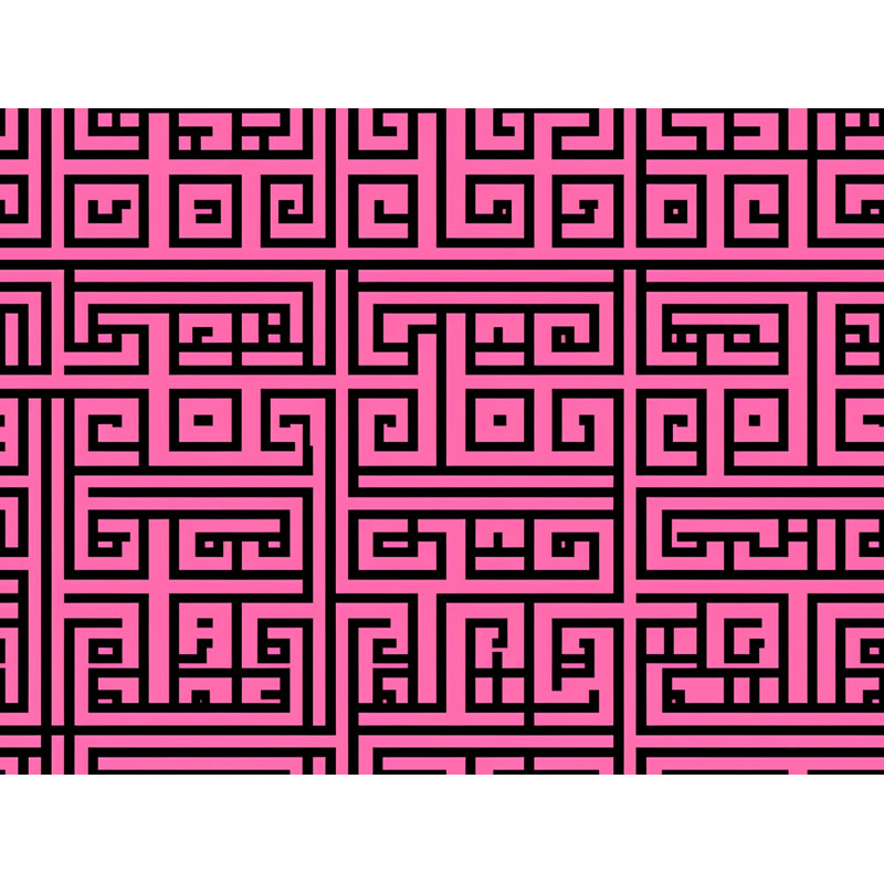 Machine Printed Comforter, Twin Comforter, Black/Pink Geometric