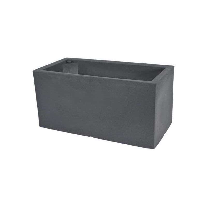 Bouley Planter Box, 39cm H x 39cm W x 80cm D, Anthracite