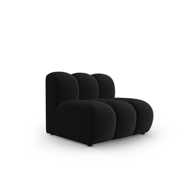 Christey Upholstered Slipper Chair, Black