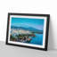 Skyline of Nerja in Spain in Abstract - Framed Print-55739678-55739683