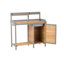 Banc de rempotage extérieur, table de travail en bois avec armoire