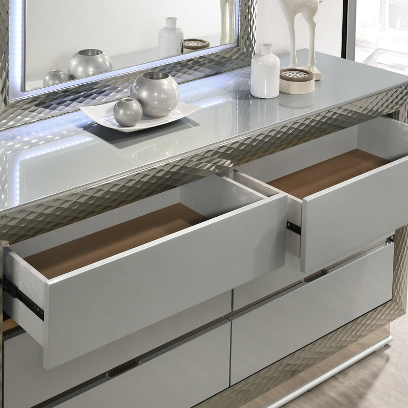 Ensemble de chambre à coucher 6 pièces Metropolitan - Très grand, Très grand