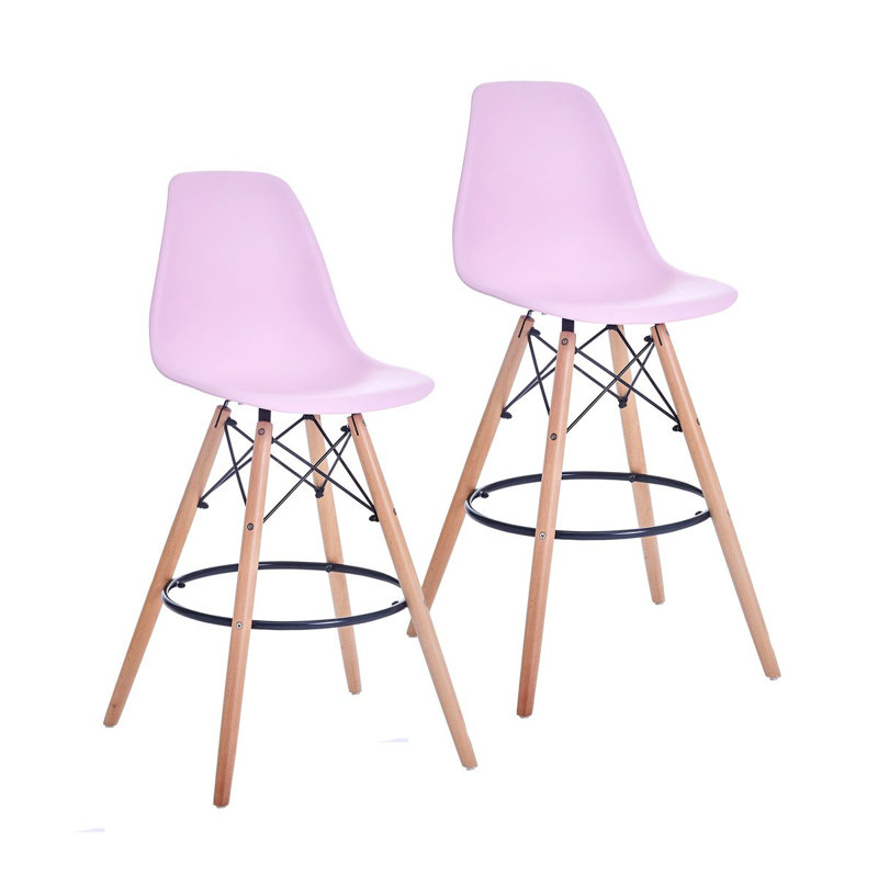 Tabouret de bar 27,6 po Azanae, Rose