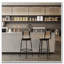 Tabourets de bar chaises de comptoir pivotantes avec structure en métal-1024984802