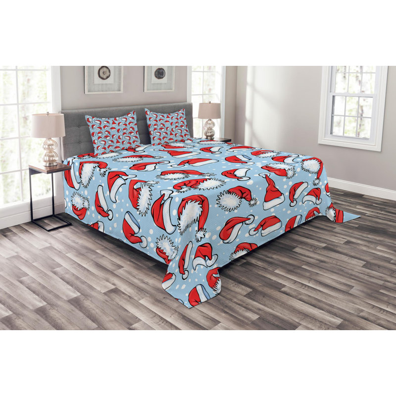 Modern & Contemporary Polyester Coverlet, King Coverlet + 2 Shams