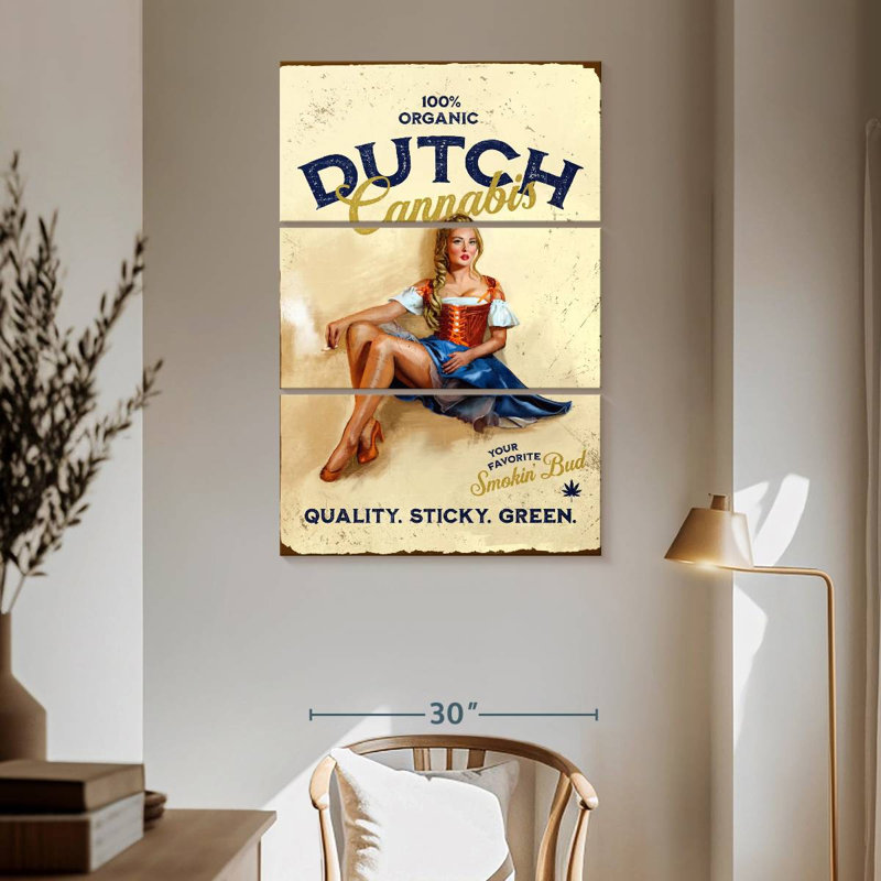 Senne Dutch Cannabis, 65" H x 42" W