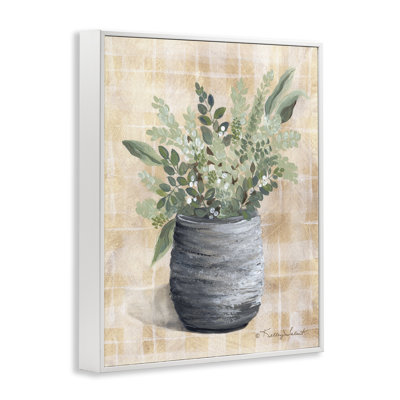 Botanical Herbs Pottery Art by Kelley Talent bg-237