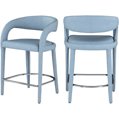 Tabouret de comptoir en simili cuir Arthur-William