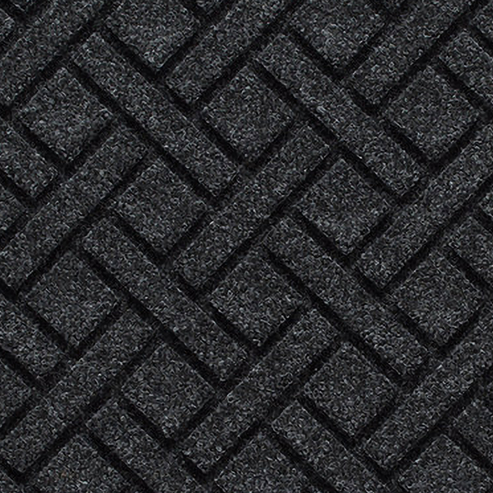 WaterHog Lattice Non-Slip Doormat, Charcoal, 0.375" H x 36" W x 24" D