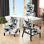 Abstract Abstract Neutral - Chaise rembourrée contemporaine avec accoudoirs abstraits géométriques