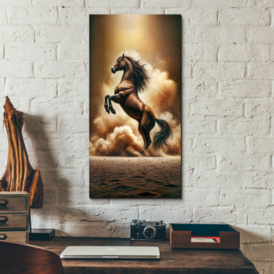 «Prancing Horse» par Rey Klimt, art mural en verre acrylique