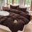 DONEUS Striped Duvet Cover Set 100% Washed Cotton Linen Like Soft Feelling Breathable Bedding-120141895-113054922