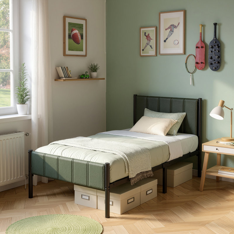 Bed, Twin, Green