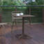 Table carrée pour l'intérieur et l'extérieur en aluminium à plateau lisse avec base Siward-921347168-848127751