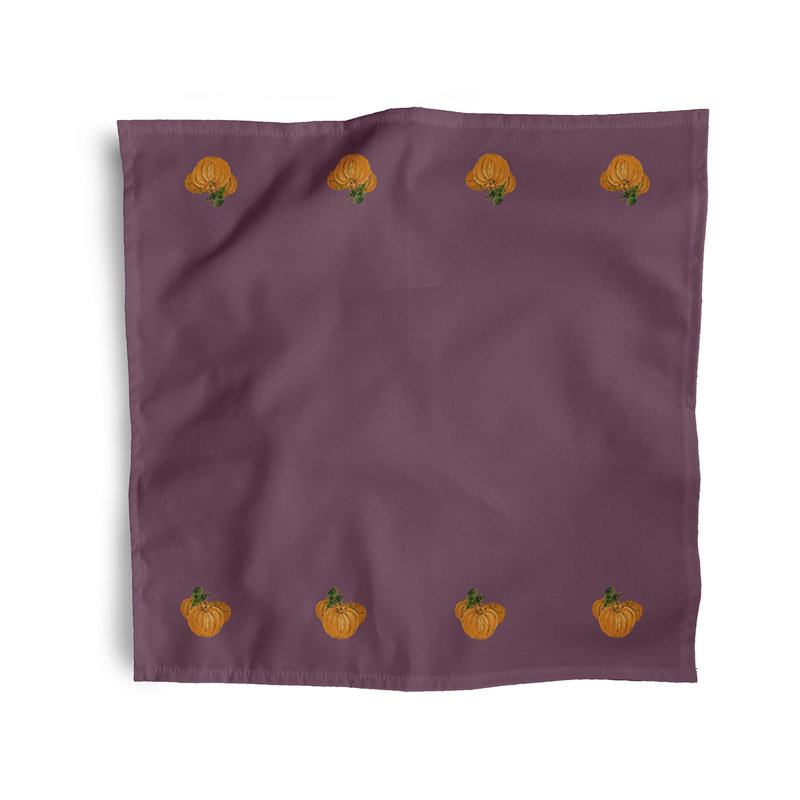 Ensemble de serviettes 4 pièces Tres Calabazas, L 18 po x L 18 po, Violet
